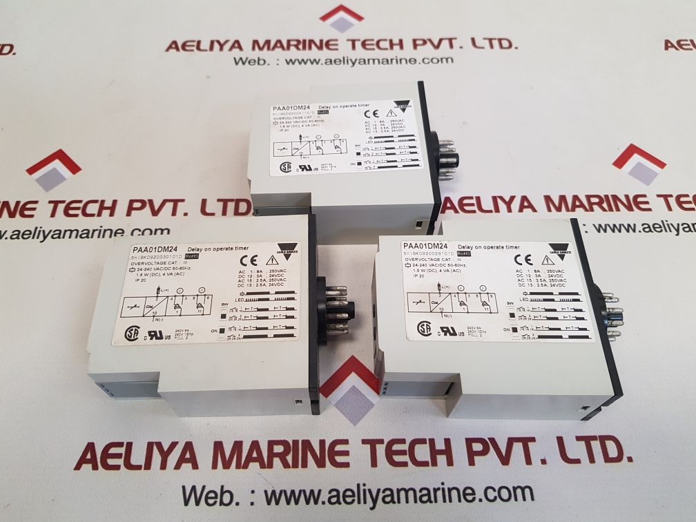 Carlo Gavazzi Paa01Dm24 Delay On Operate Timer 24-240 Vac/Dc 50-60Hz -1.5W (Dc)