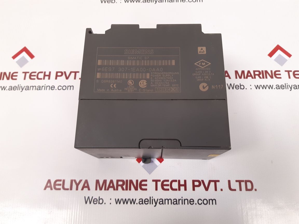 Siemens Simatic S7 6Es7 307-1Ea00-0Aa0 Power Supply 60°C