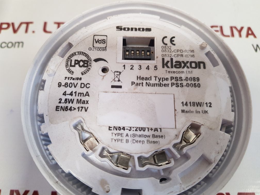 Klaxon Pss-0050, Pss-0089 9-60V Dc
