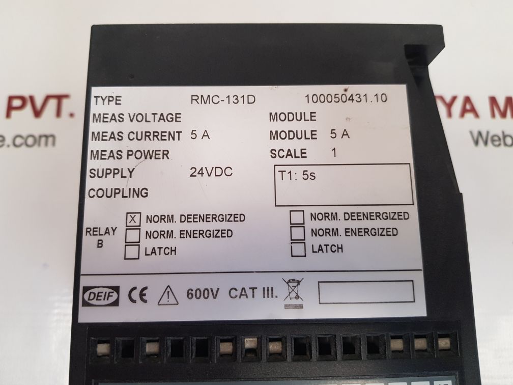 Deif rmc-131d/2 differential current relay 100050431.10