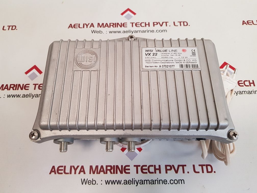 Wisi Vx 22 Value Line Amplifier 47-862 Mhz 35 Db 230 Vac 50/60 Hz Less Than 12 W