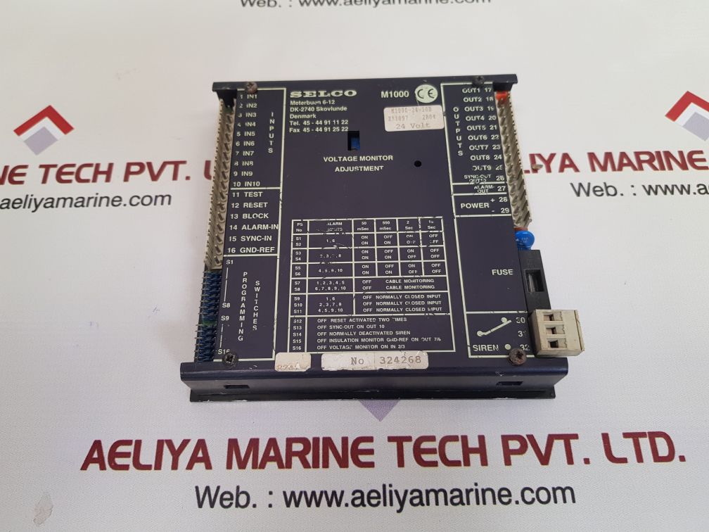 Selco m1000 alarm annunciator unit m1000-24-10b