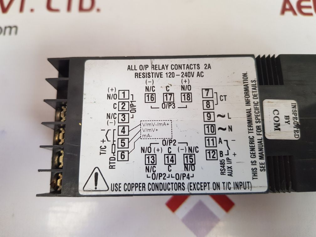 West N6100 Digital Temperature Controller Rev.1A 100-240Vac 7.5Va