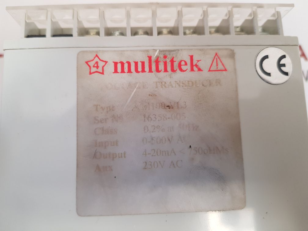 Multitek M100-vl3 Voltage Transducer 0-500Vac