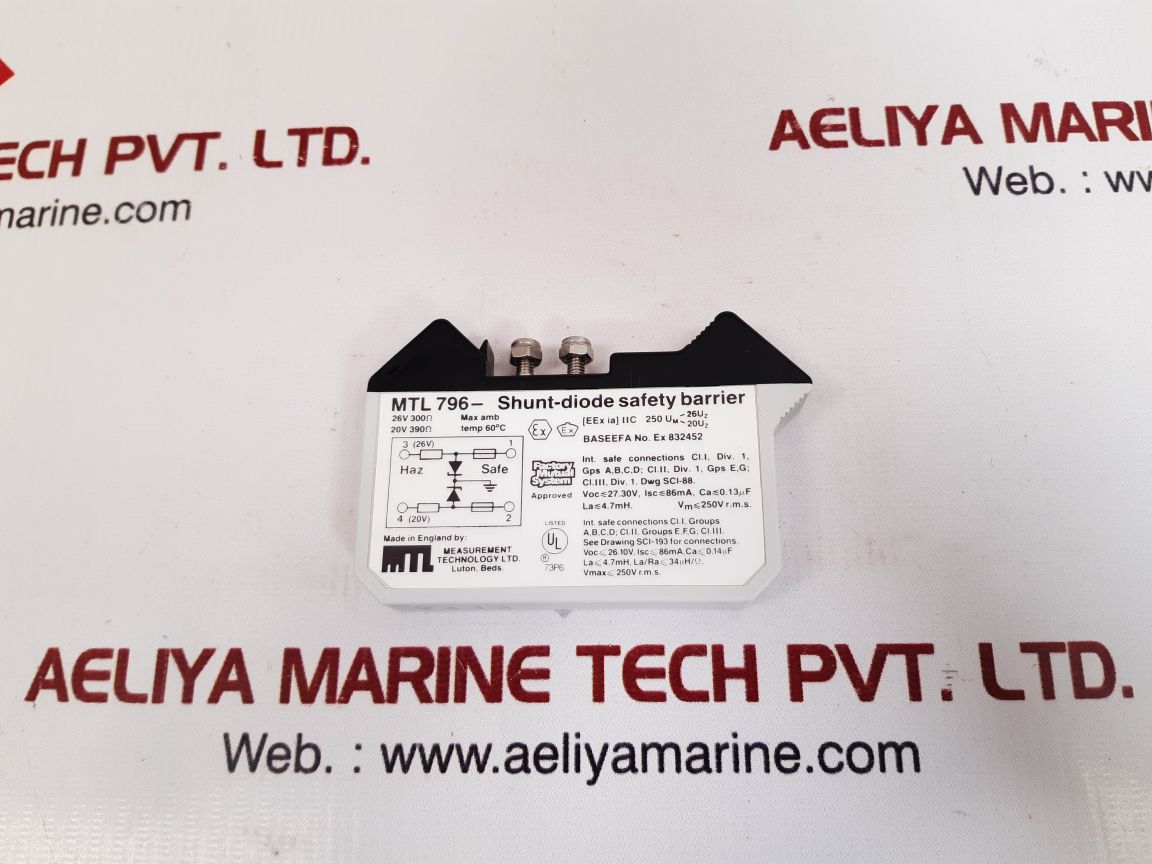 Measurement technology mtl796- shunt diode safety barrier