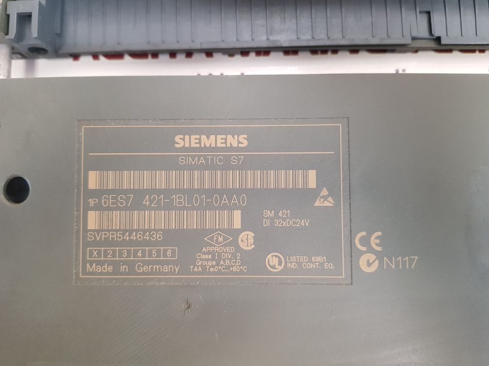 Siemens Simatic S7 6Es7 421-1Bl01-0Aa0 Input Module