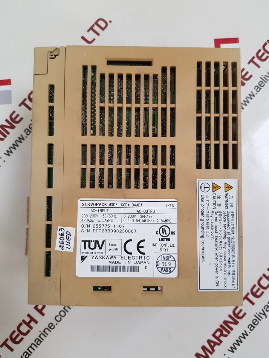 Yaskawa Servopack Sgdm-04Ada Servo Driver 200-230V 50/60Hz