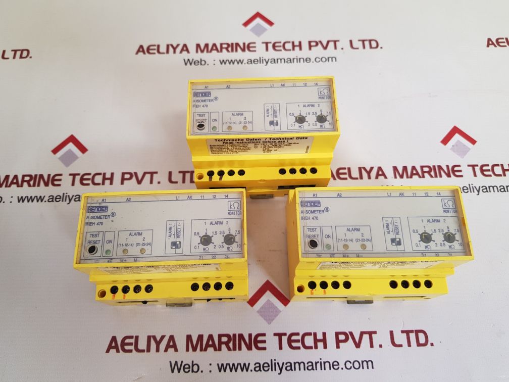 Bender Ireh470Y2-6 Isometer Insulation Monitoring Device B91078001