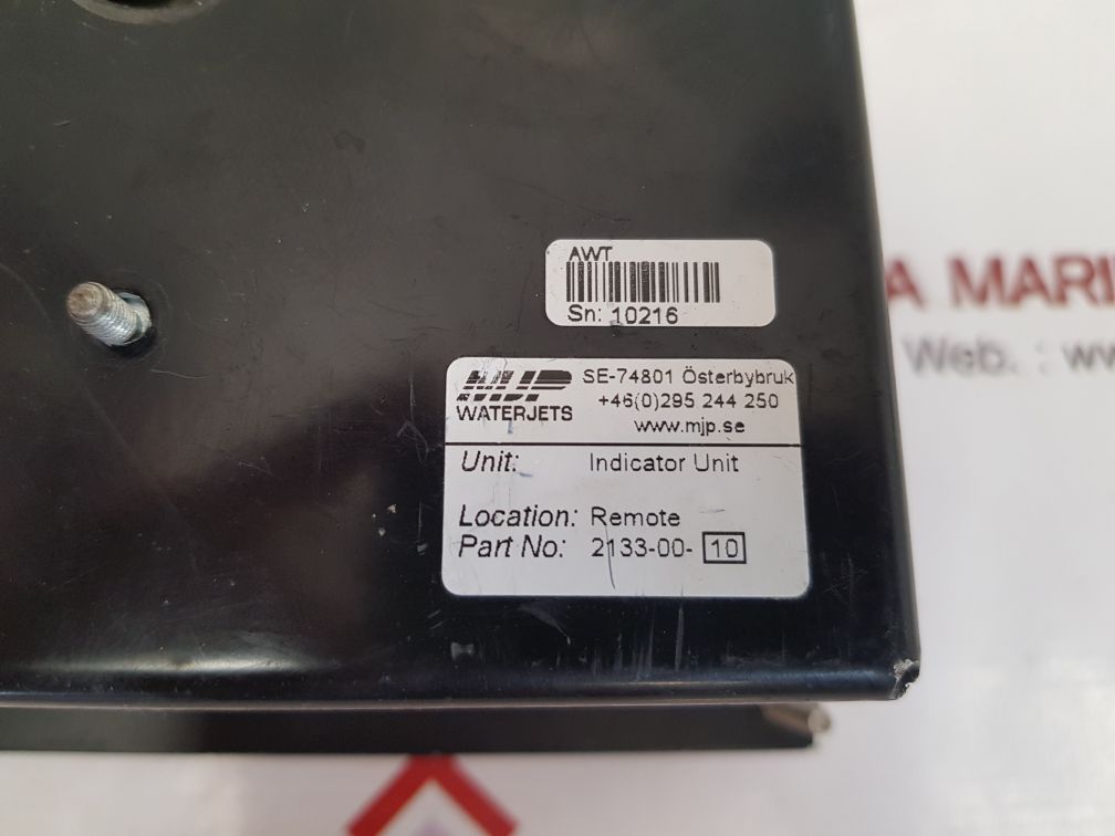 Mjp Waterjets 2133-00-10 Indicator Unit