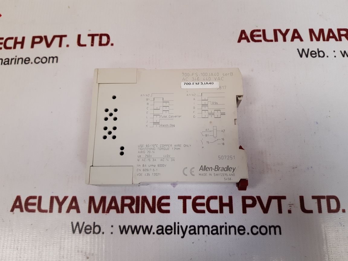 Allen-bradley fsf3 time relay 700-fs-100ja40