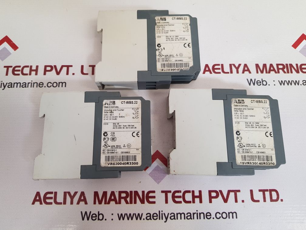 Abb Ct-wbs.22 Impulse And Flasher Time Relay 1Svr630040R3300 230V