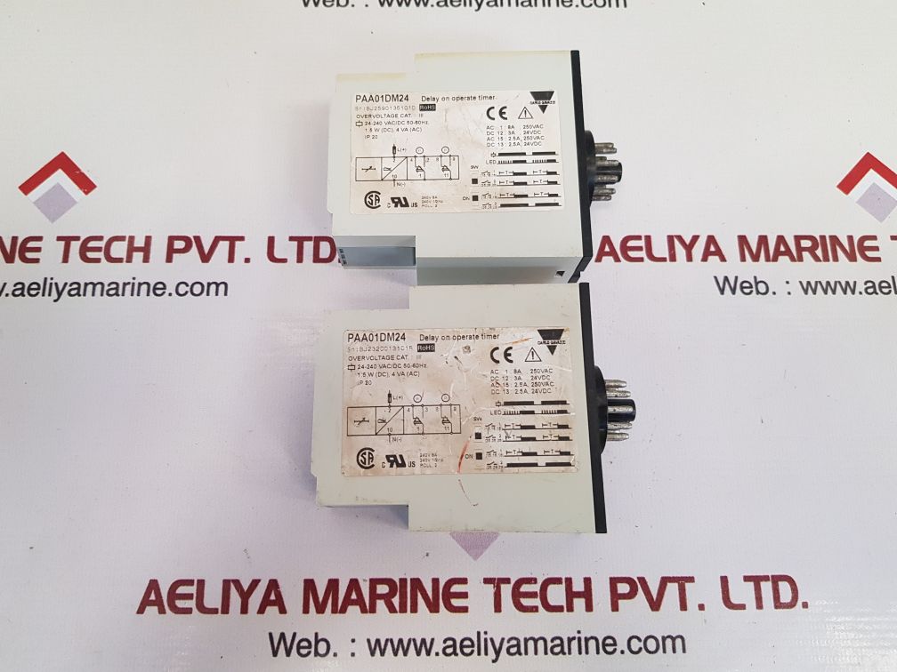 Carlo Gavazzi Paa01Dm24 Delay On Operate Timer Ip 20
