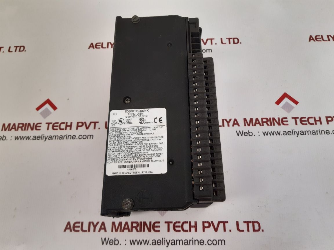 Ge Fanuc Ic660Bbd024S Genius I/O Control Module Ic660Tbd024K