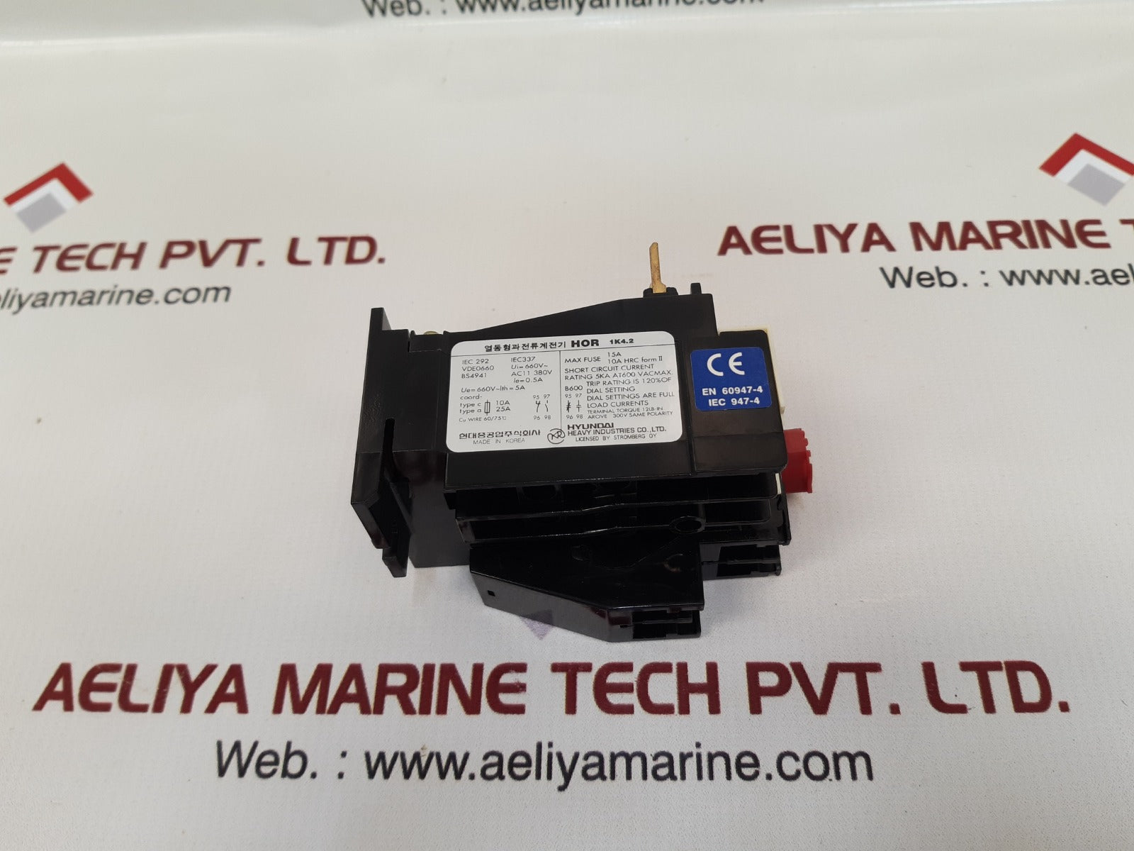 Hyundai Hor 1K 4.2 Thermal Overload Relay 660V 5A