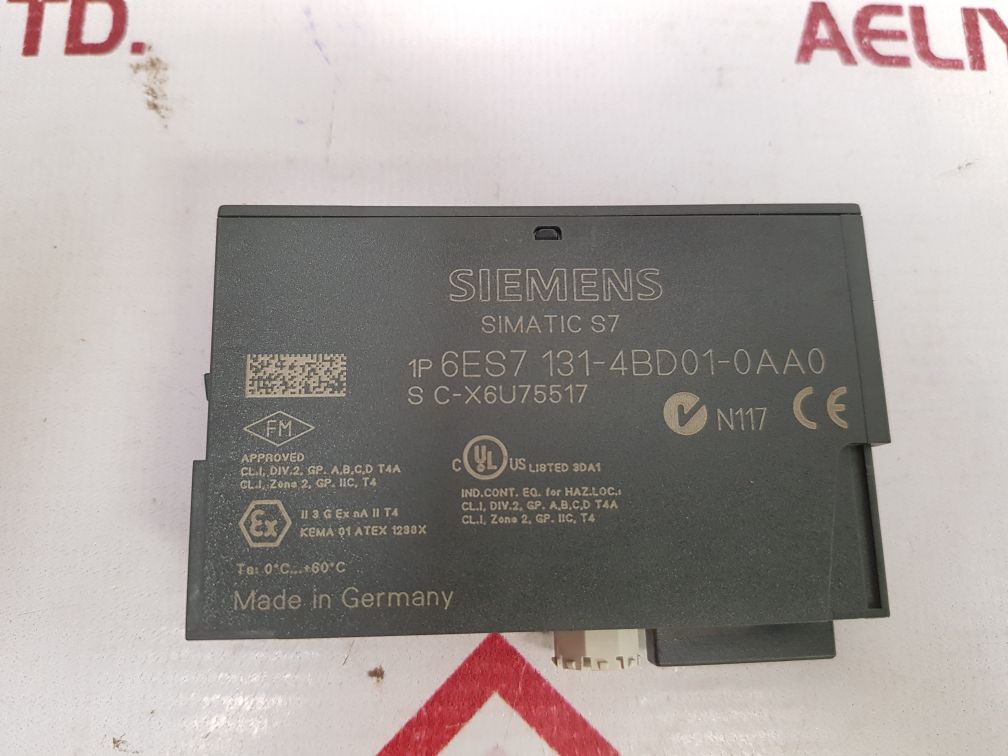 Siemens 6Es7 131-4Bd01-0Aa0 Simatic S7 Input Module 24Vdc