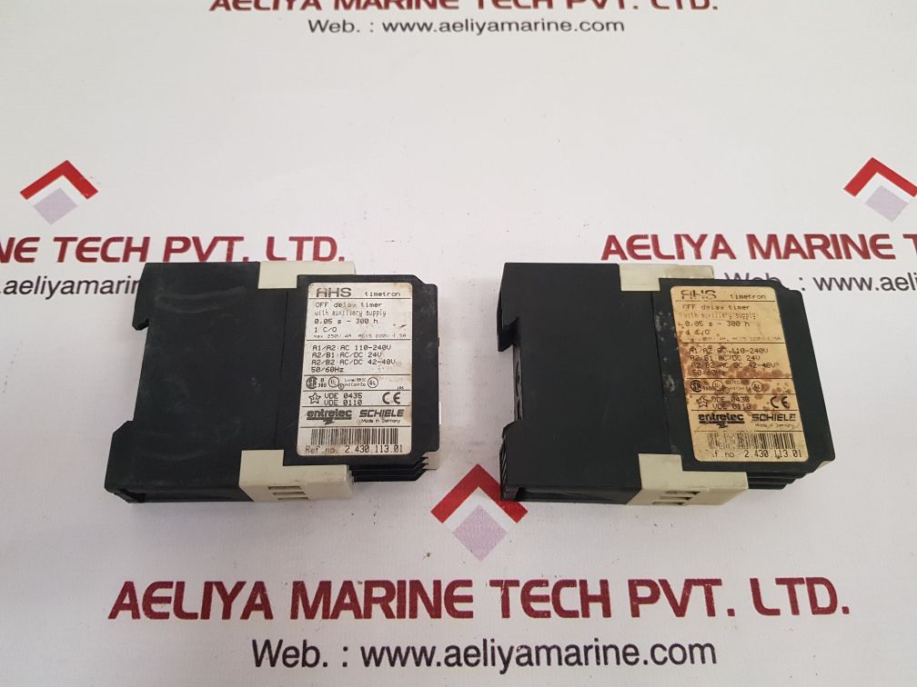 Entrelec Schiele Ahs Timetron 2.430.113.01 Off Delay Timer 50/60Hz