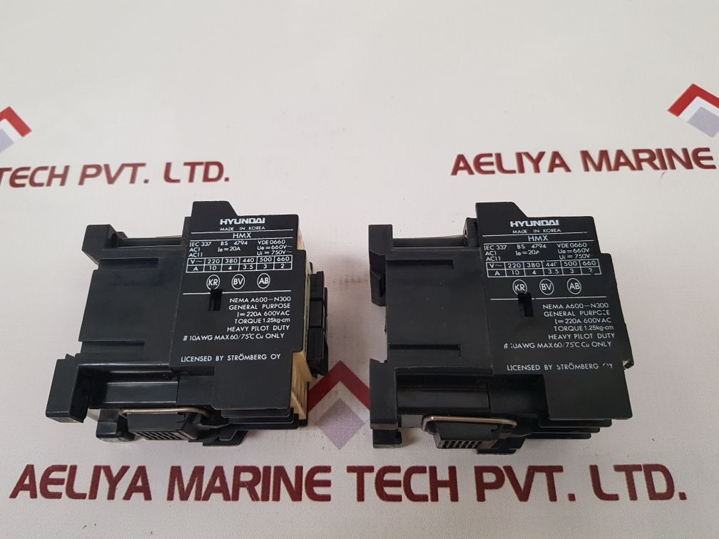 Hyundai Hmx 31 Control Relay 220A 600Vac