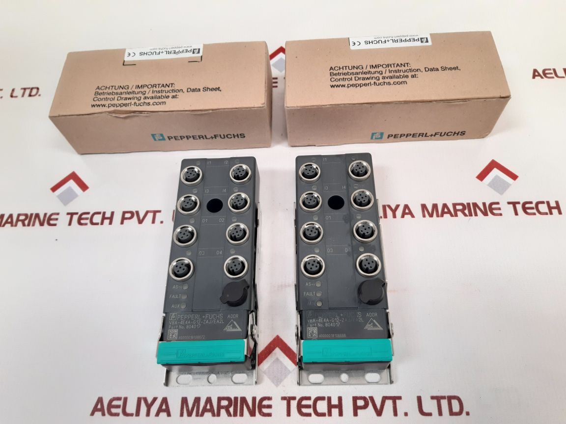 Pepperl+Fuchs Vba-4E4A-g12-zaj/Ea2L 804017 Interface Sensor Actuator Module