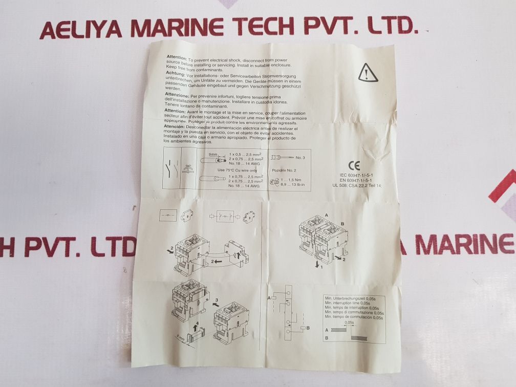 Allen-bradley 100-mc Auxiliary Contact Ser:B - Aeliya Marine Tech