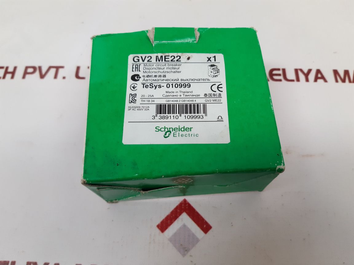 Schneider Electric/Telemecanique GV2 ME22 Motor Circuit Breaker 20-25 A 690V