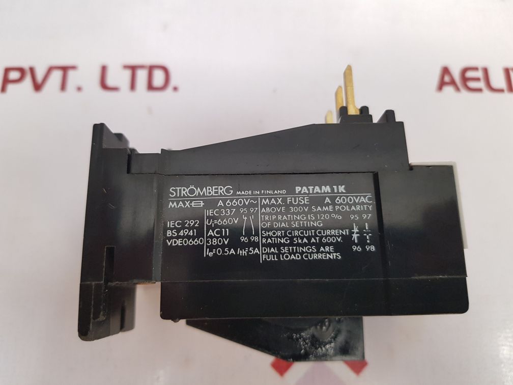 Stromberg Patam 1k1,2 Thermal Overload Relay 660v 5a