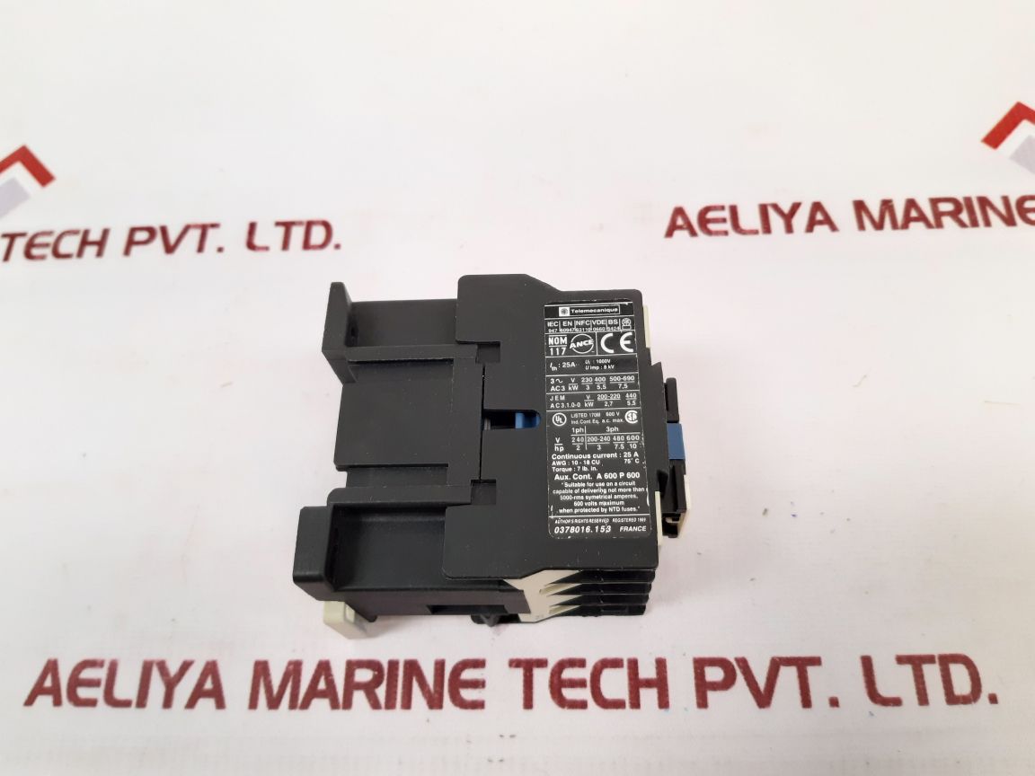 Telemecanique Lc1 D1210 Contactor 220-230V 50Hz 220-240V 60Hz - Aeliya Marine Tech