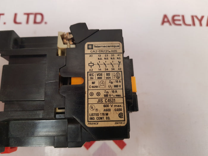 Telemecanique Ca2-dn131 Contactor Relay A600 Q600