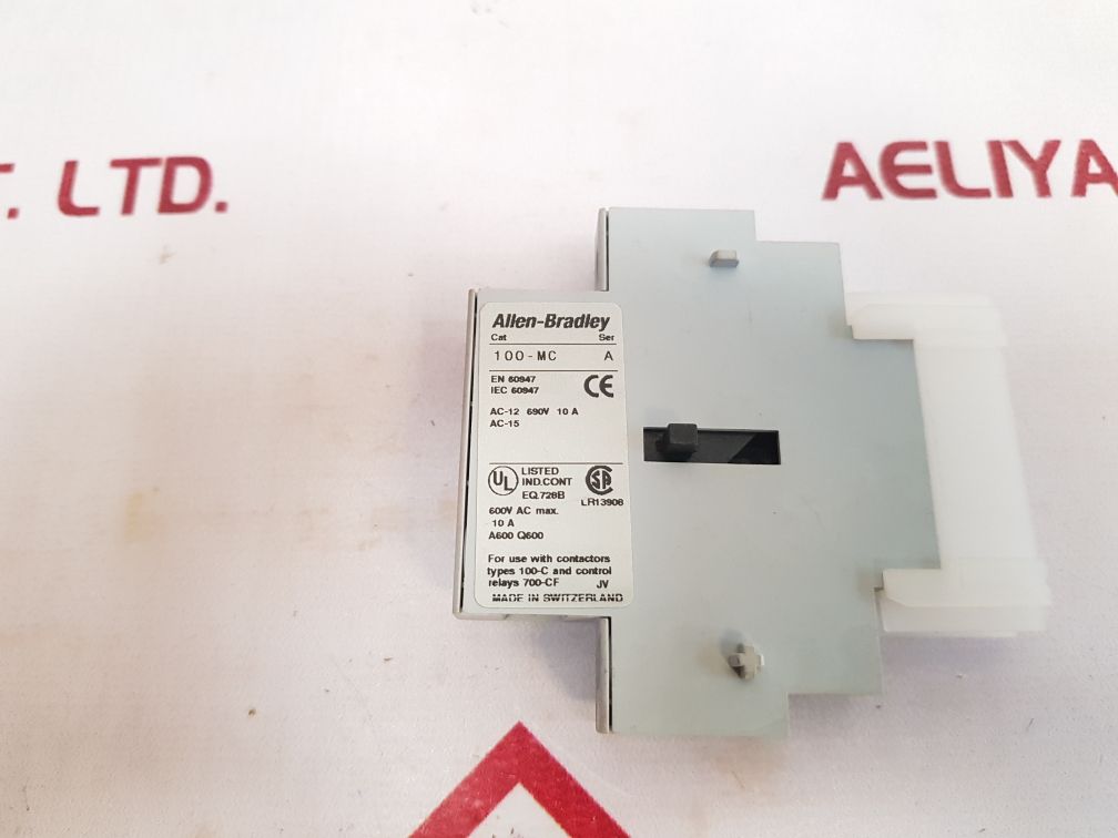 Allen-bradley 100-mc Auxiliary Contact - Aeliya Marine Tech