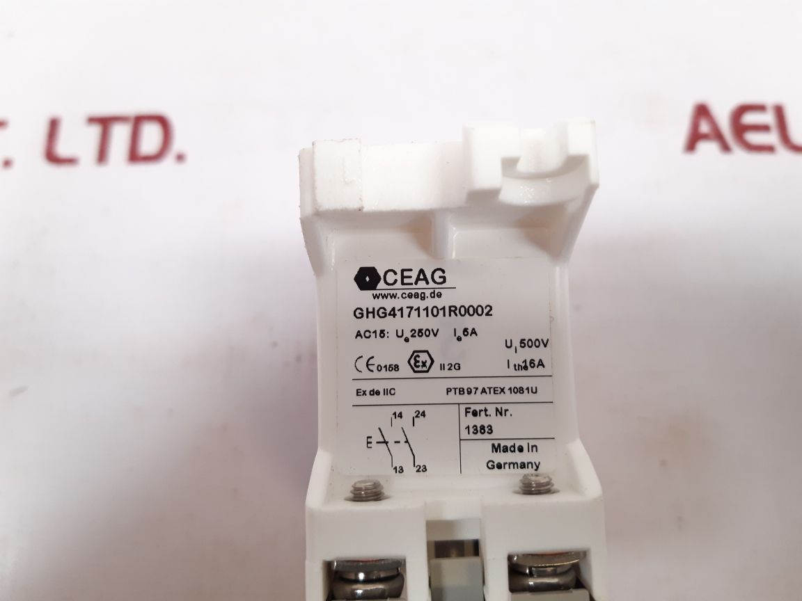 Cooper Crouse-hinds Ghg4171101R0002 Push Button 240V 50/60Hz 16A Ue250V Ie5A