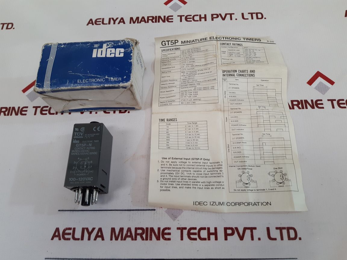 Idec Gt5P-n Miniature Electronic Timer New
