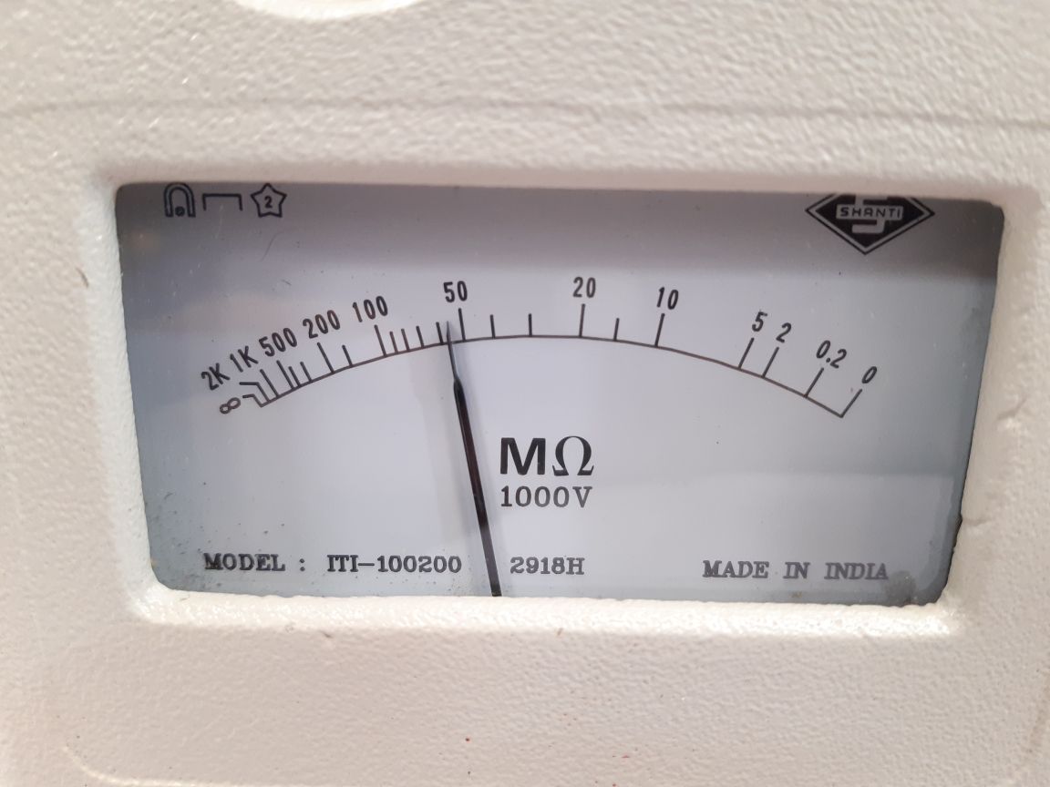 Shanti Iti-100200 Insulation Tester - Aeliya Marine Tech