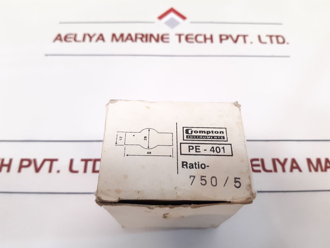 Crompton Pe-401-750/5A Current Transformer Ratio-750/5A