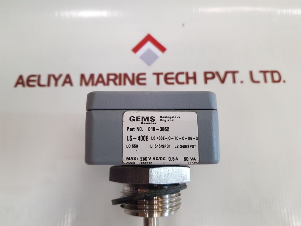 Gems Sensors Ls-400E Float Sensor Switch Ls 400E-0-tc-c-k6-3 - Aeliya Marine Tech