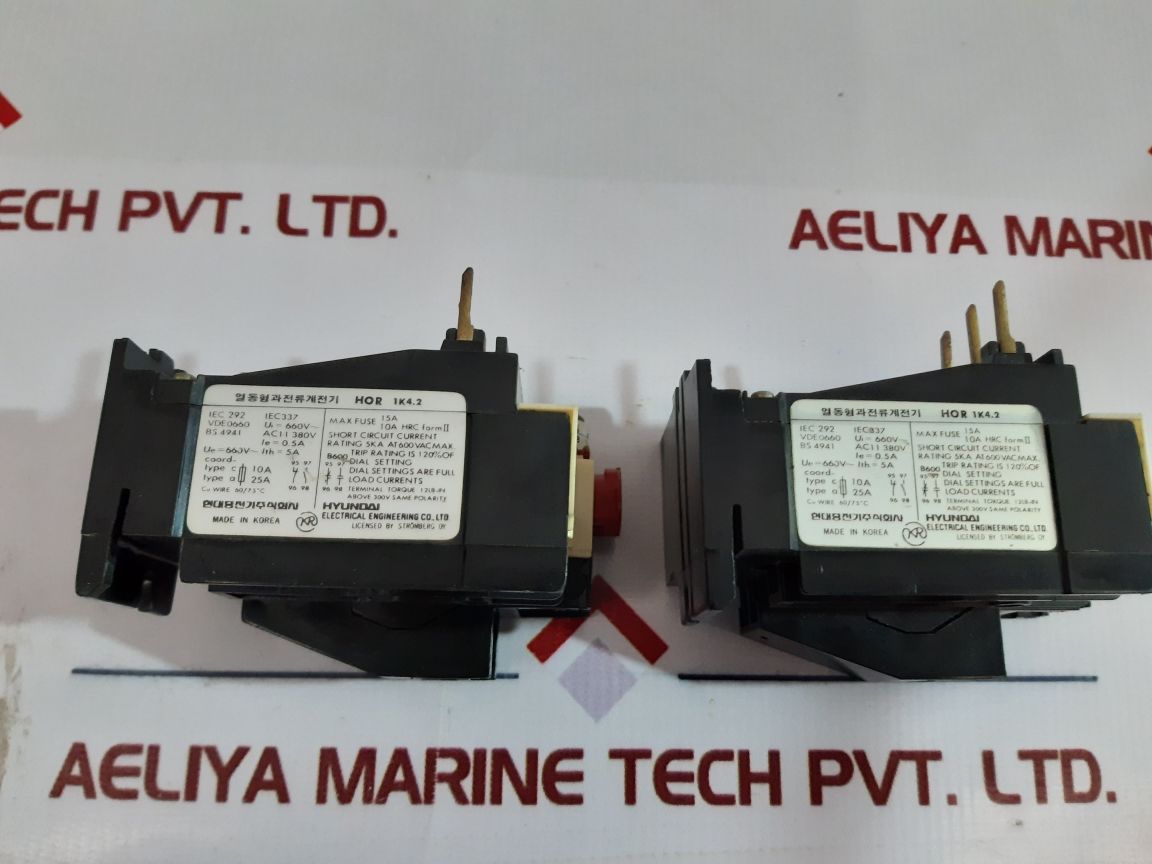 Hyundai Hor 1K 4.2 Thermal Overload Relay 5A 660V