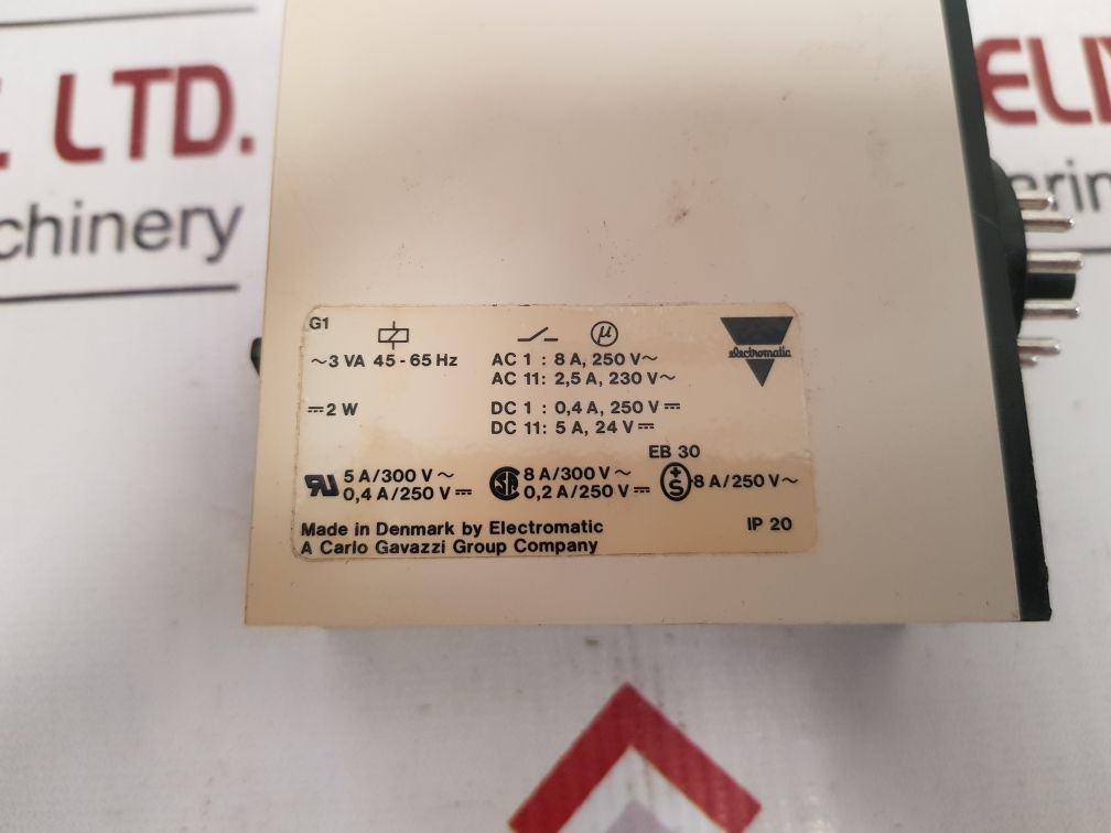 Electromatic Sb 135 230 Delay On Release 230V~50/60Hz
