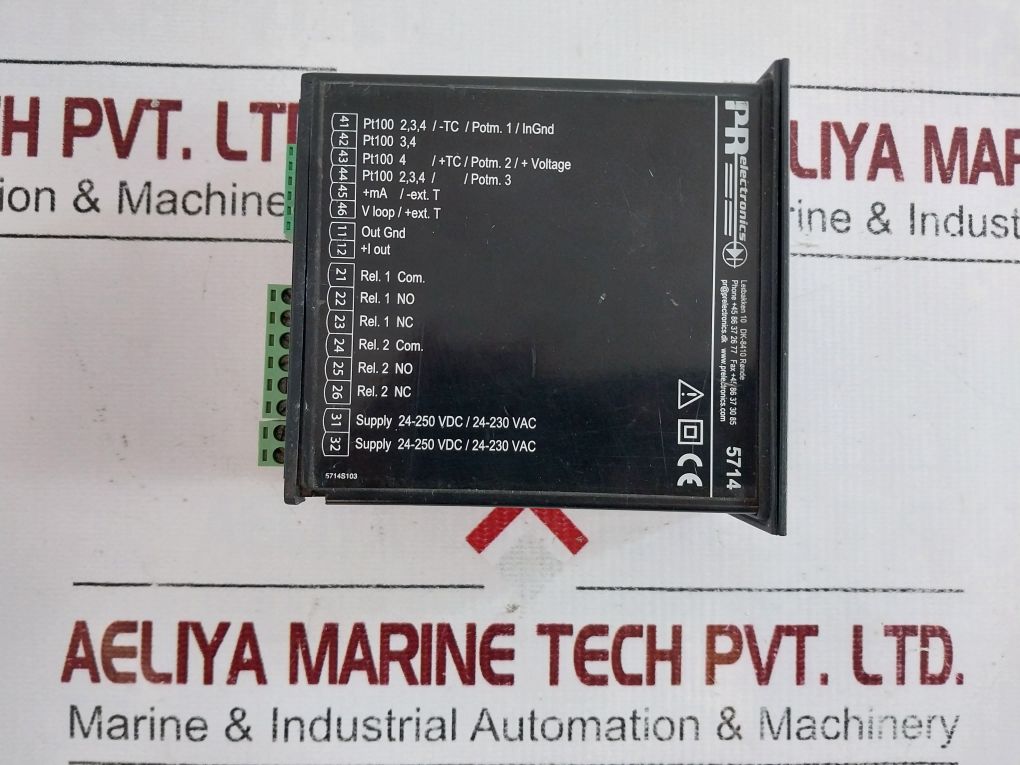 Pr Electronics 5714B Programmable Led Indicator 24-250Vac/Dc 3W 50/60 Hz
