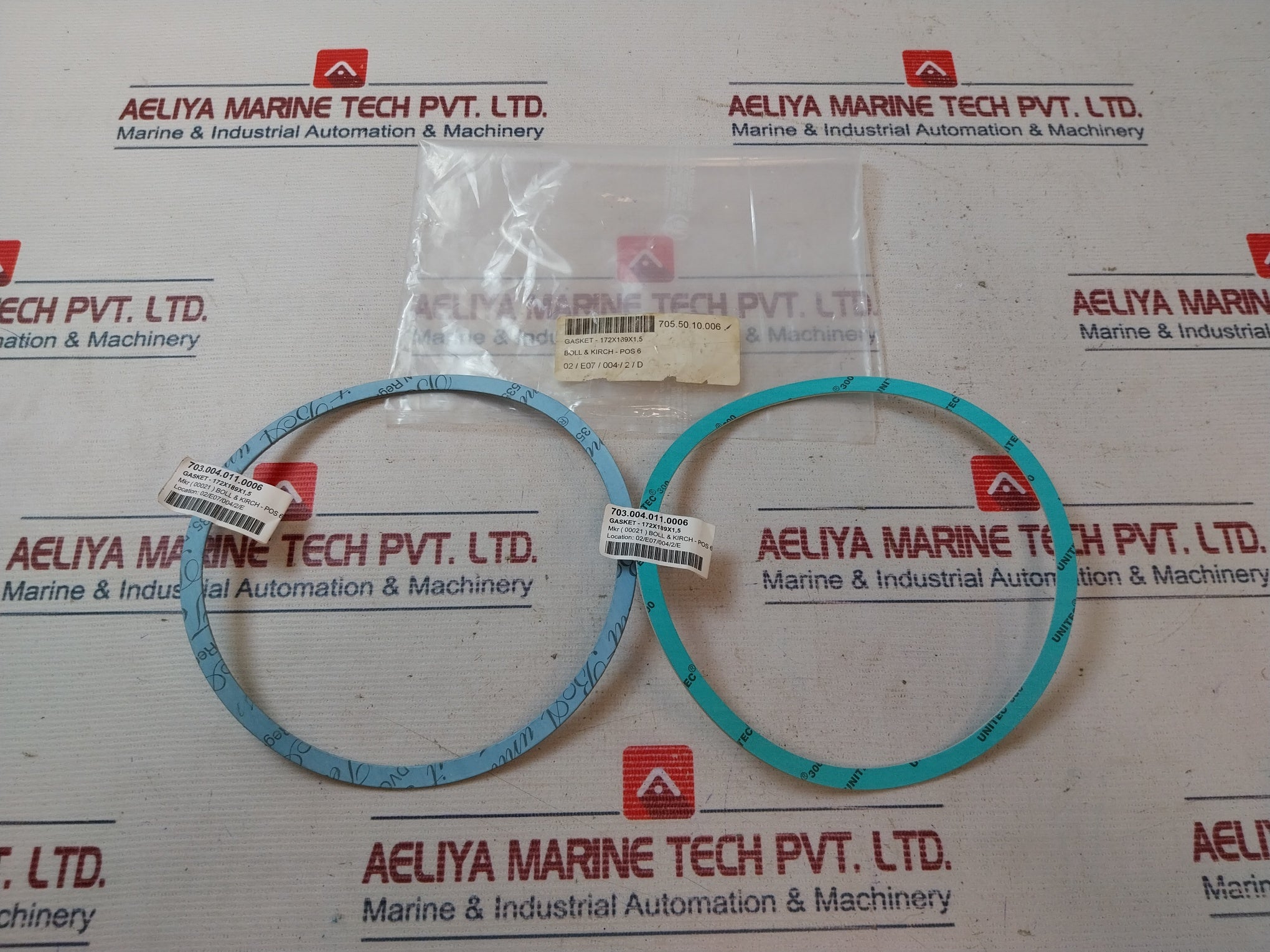 Lot of 8X Unitec 300 Gasket 703.004.011.0006, POS.6, 172X189X1,5