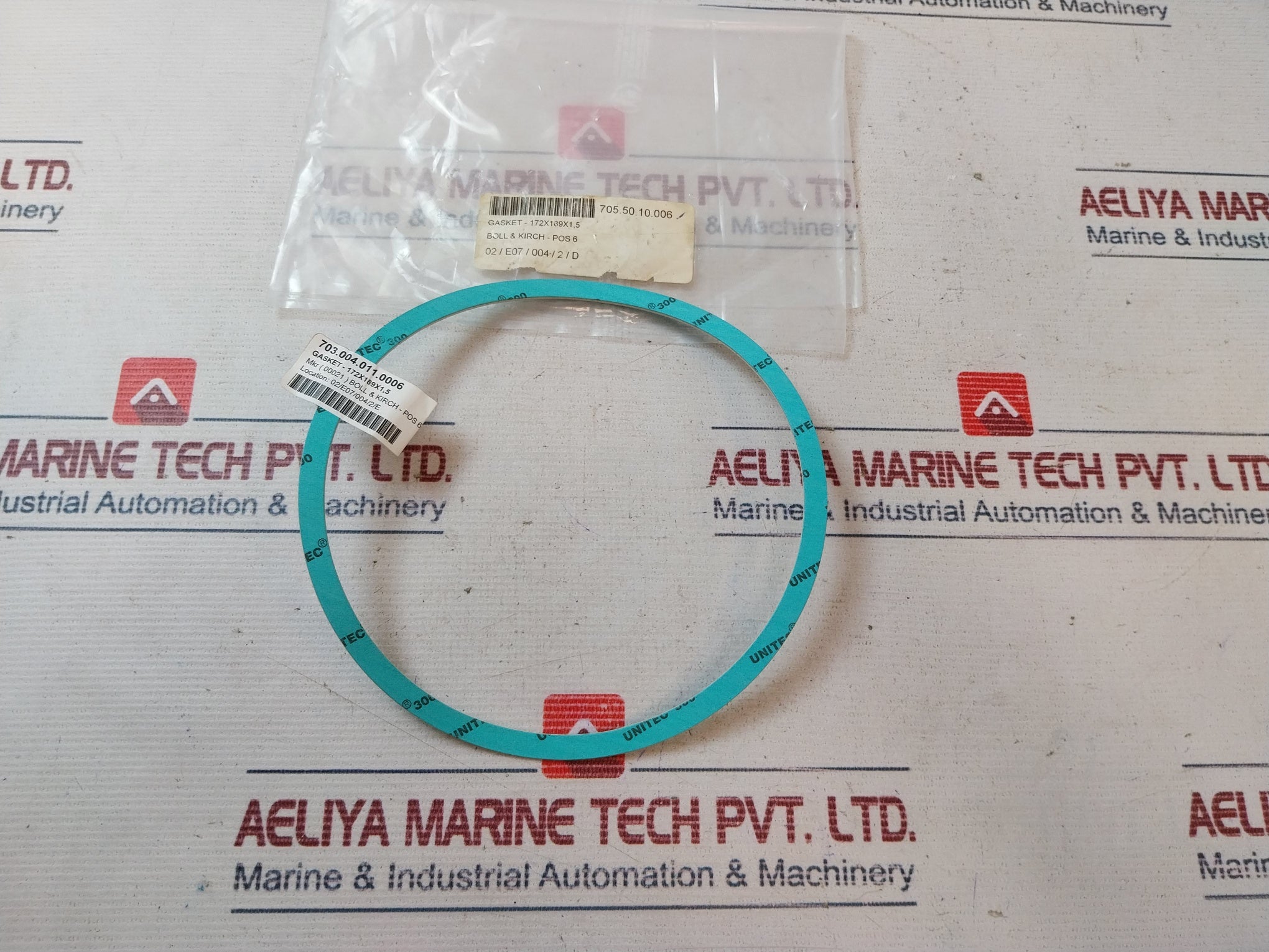 Lot of 8X Unitec 300 Gasket 703.004.011.0006, POS.6, 172X189X1,5
