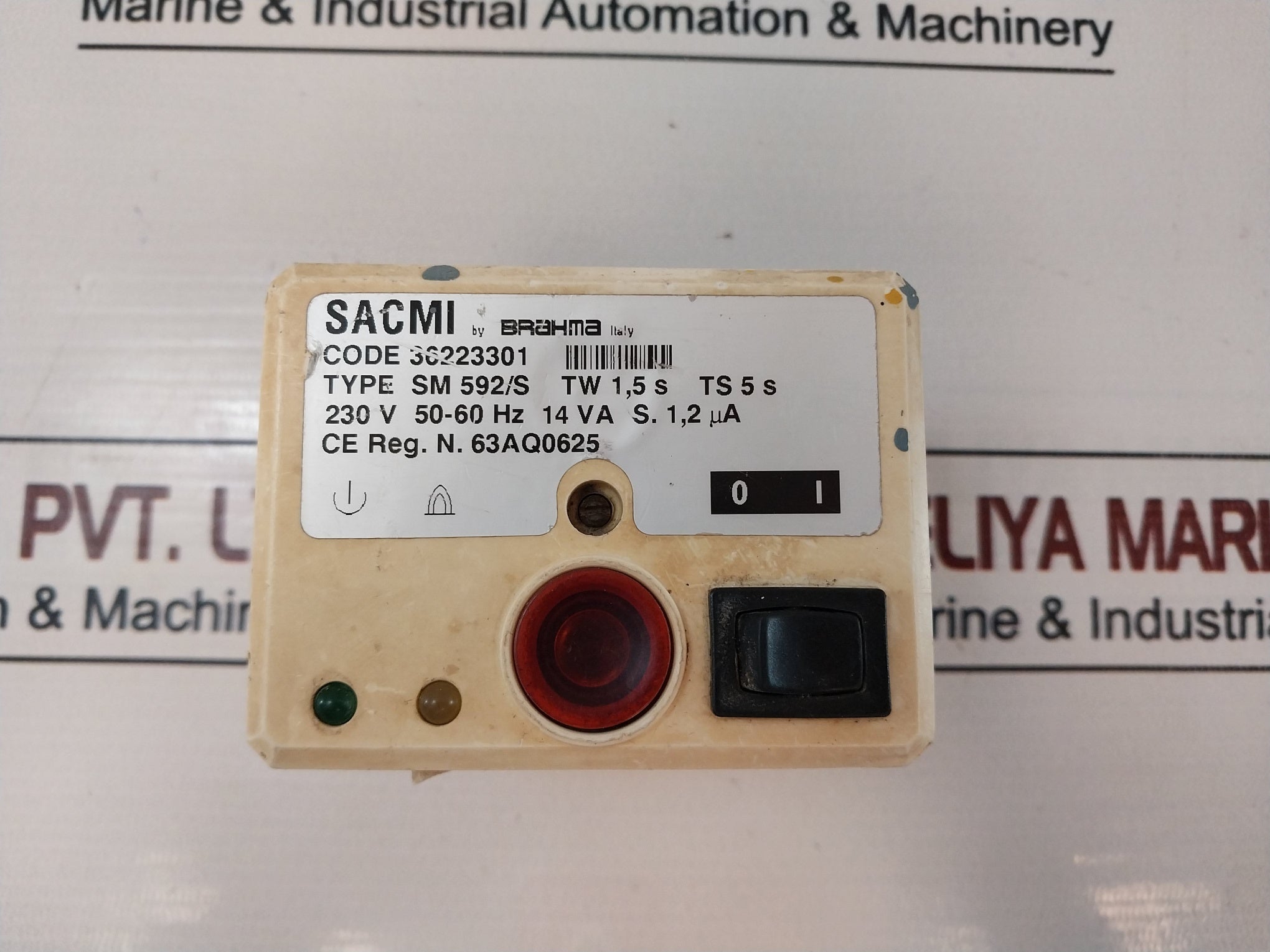Brahma Sm 592/S Burner Controller 230 V 50-60 Hz 14 Va