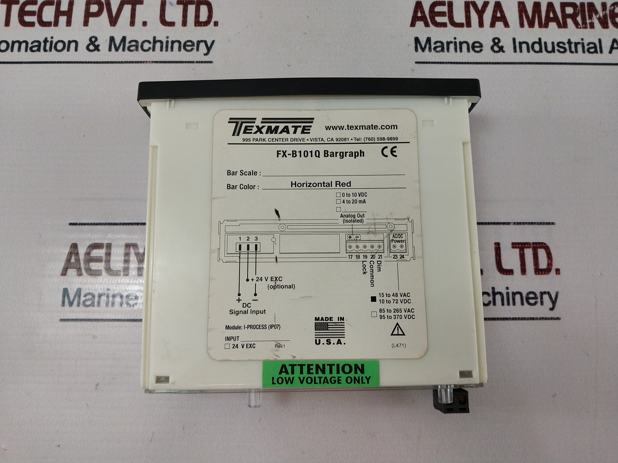Texmate Fx-b101q Bargraph Upper Annular Pressure I-process (Ip07) +24V
