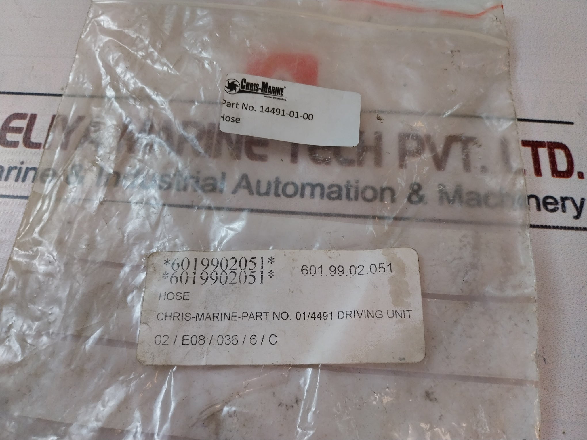 Chris-marine Hose 14491-01-00 Driving Unit 01/4491