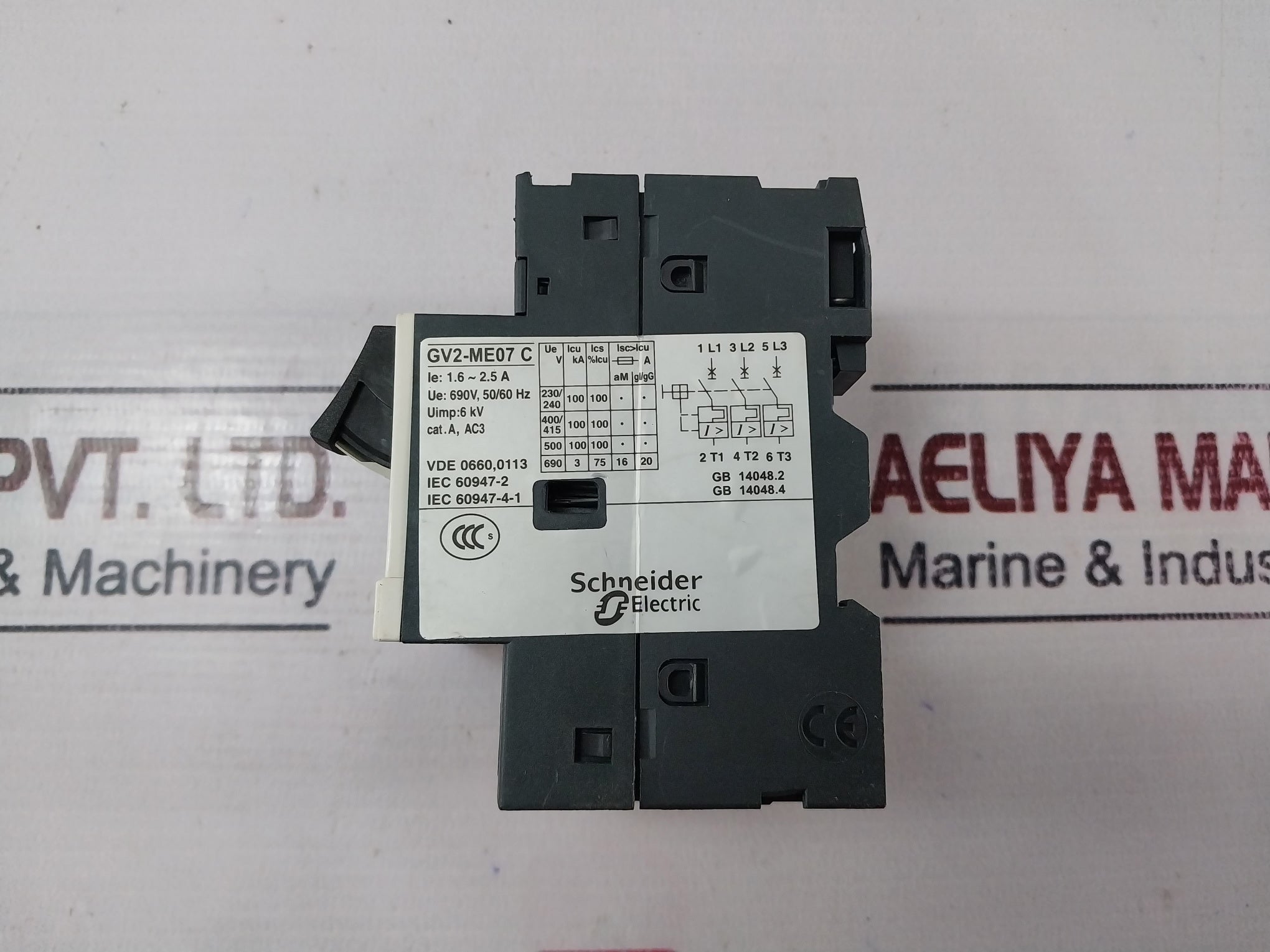 Telemecanique Gv2-me07 C Motor Circuit Breaker