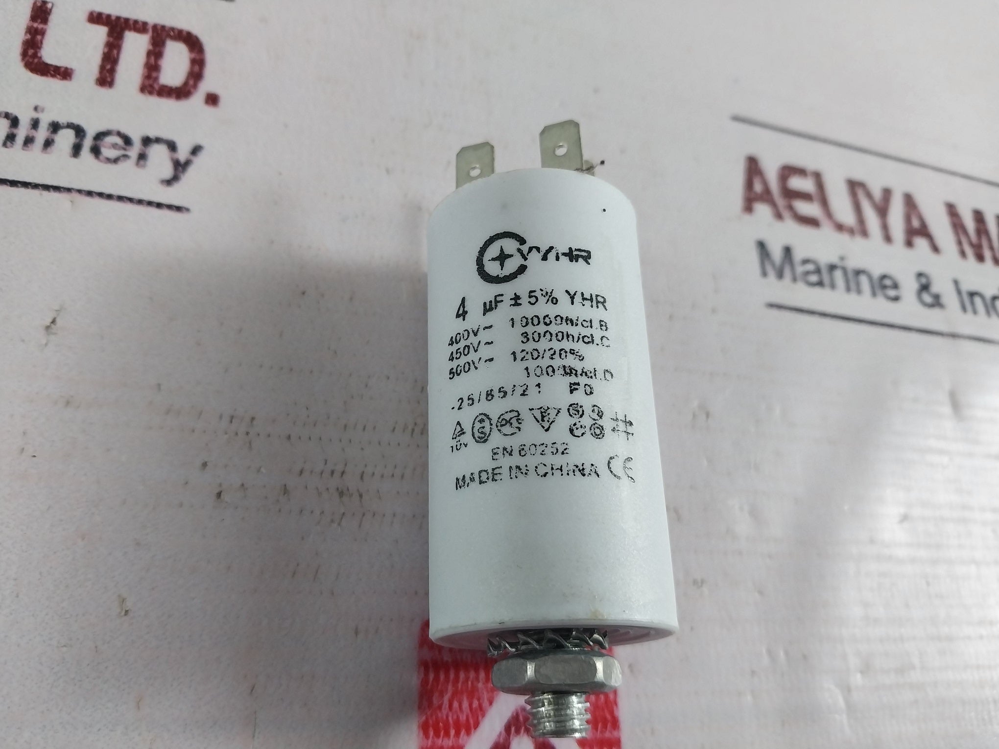Lot of 10X VYHR 4 ?F ±5% YHR Motor Capacitor 400V-500V