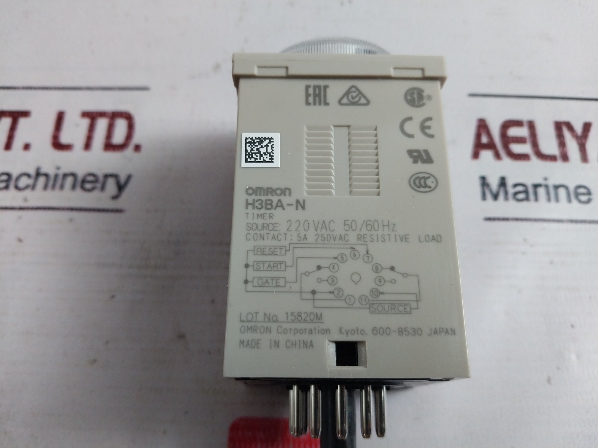 Omron H3Ba-n Solid State Timer Relay 220Vac 50/60Hz 1.2S To 300H