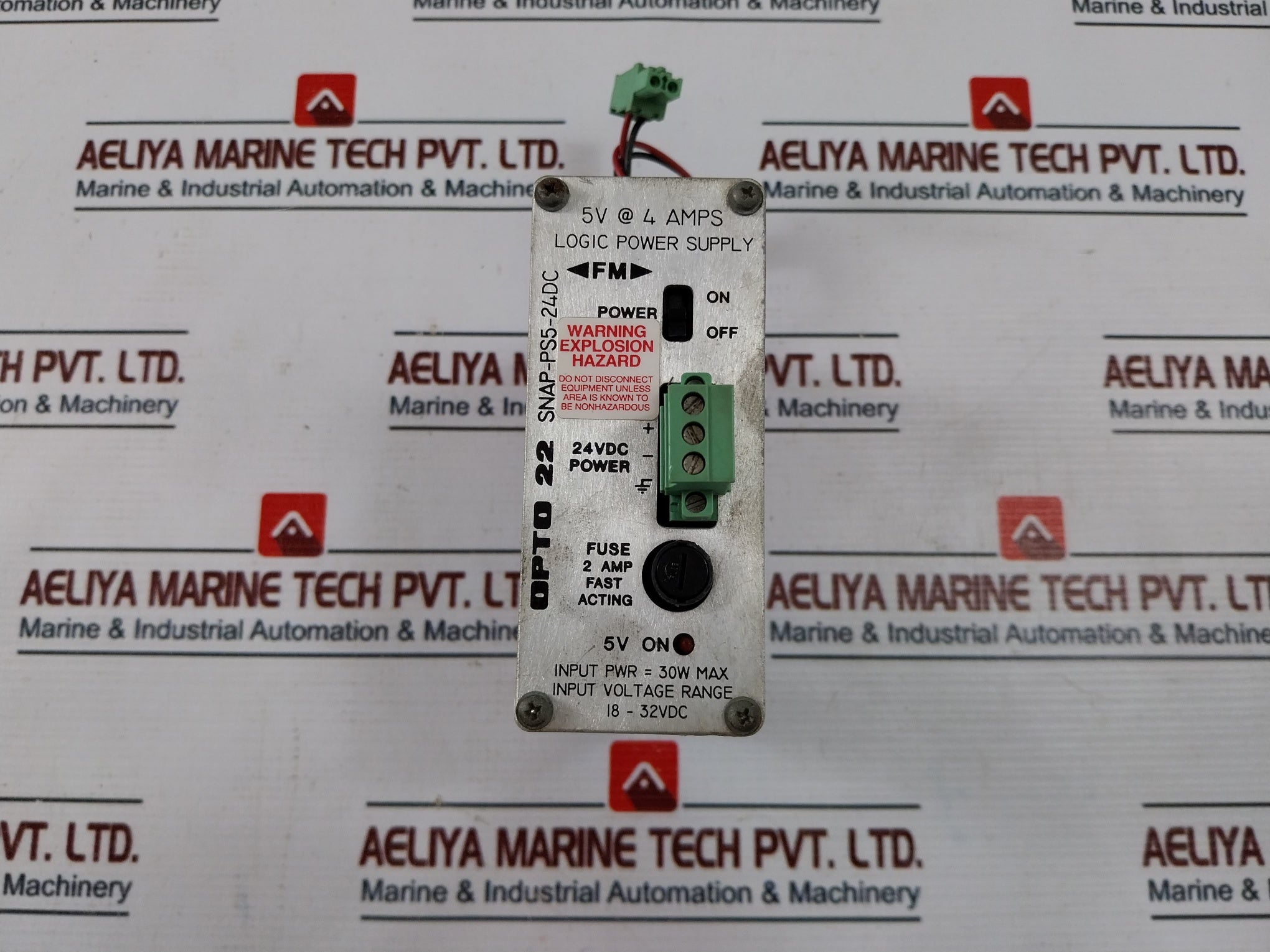 Opto 22 Snap-ps5-24Dc Logic Power Supply 18-32 Vdc 30W 5Vdc