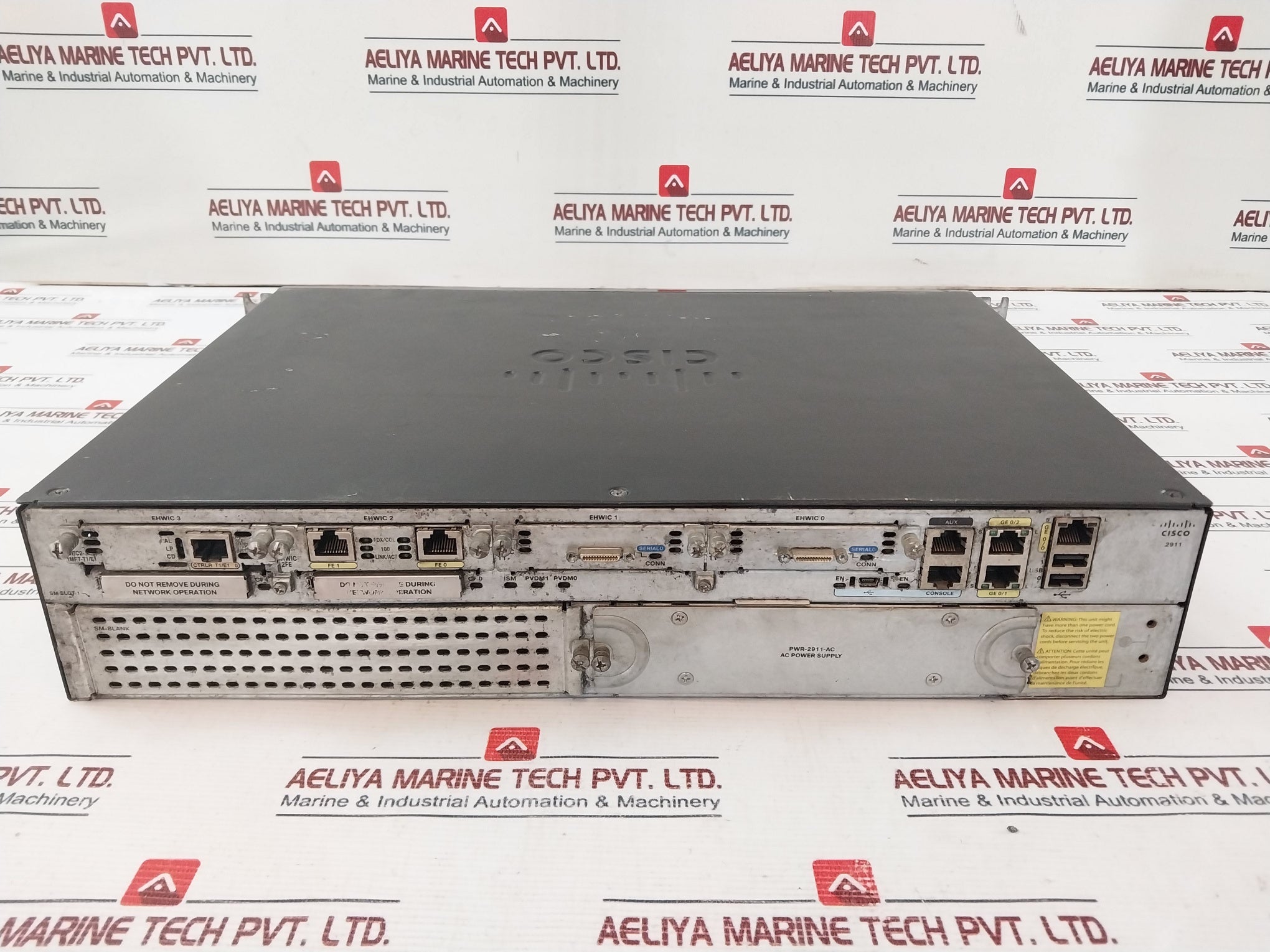 Cisco 2911 Integrated Services Router Pwr-2911-ac 100-240V 3-1A 50/60Hz