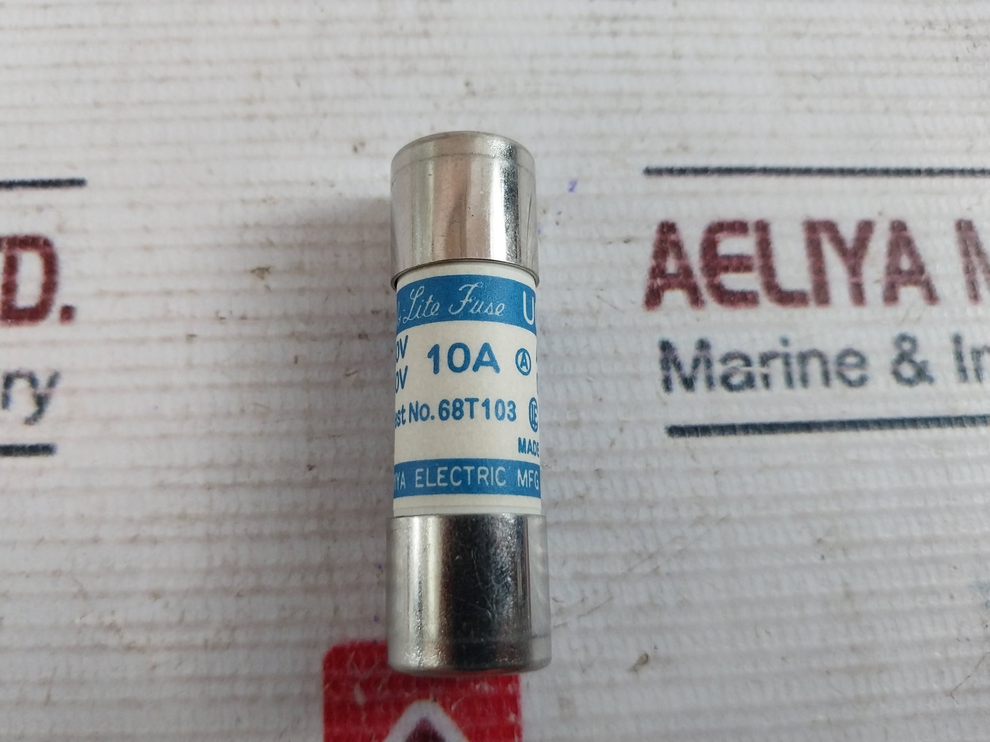 Lot of 7X Utsunomiya Electric UC1 Cello-lite Fuse 10A AC500V DC250V