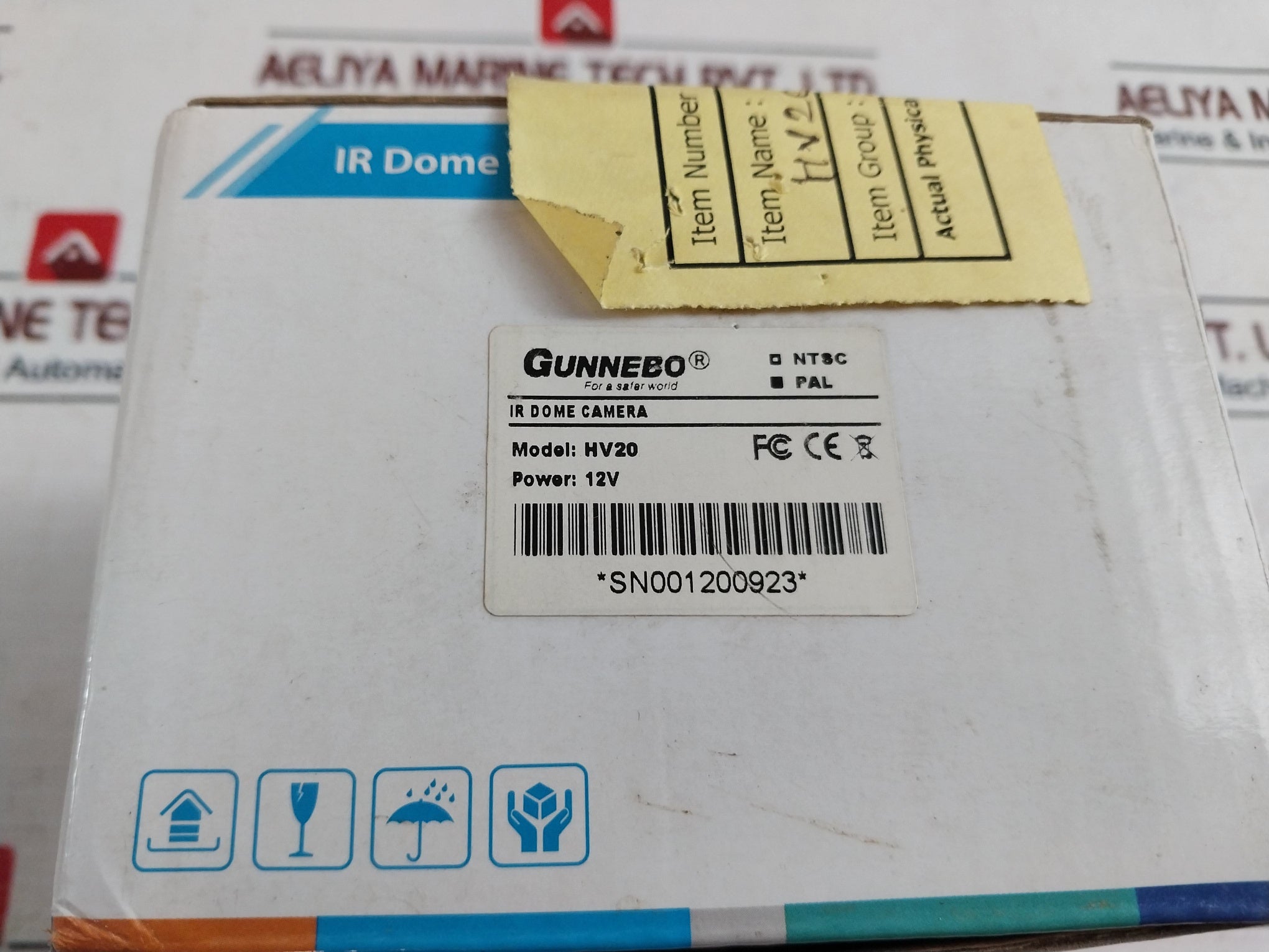 Gunnebo Hv20 Infra Red Dome Camera 12V Dc 300Ma