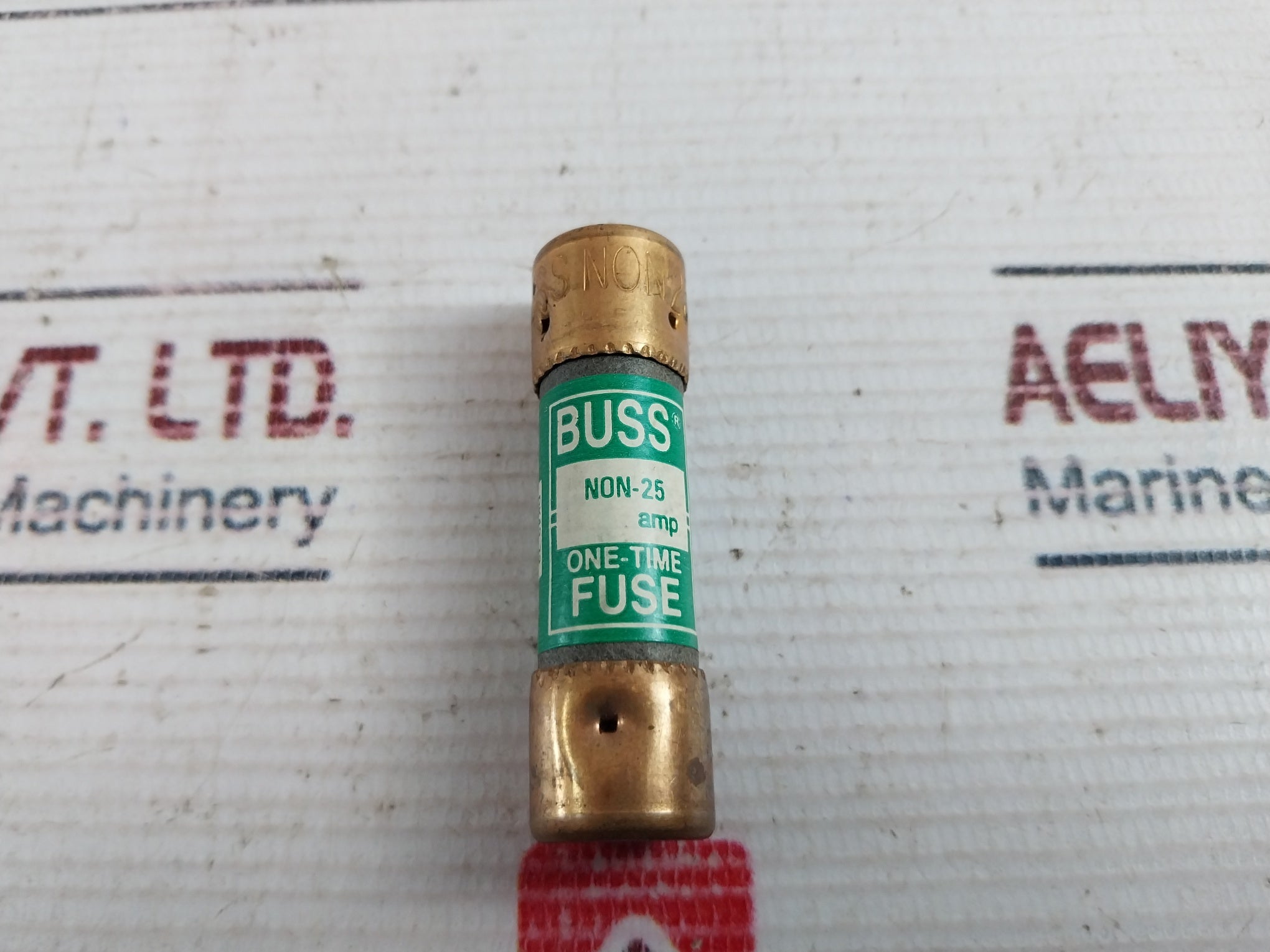 Lot Of 4X Bussmann Non-25 One-Time Fuse 250 Volts
