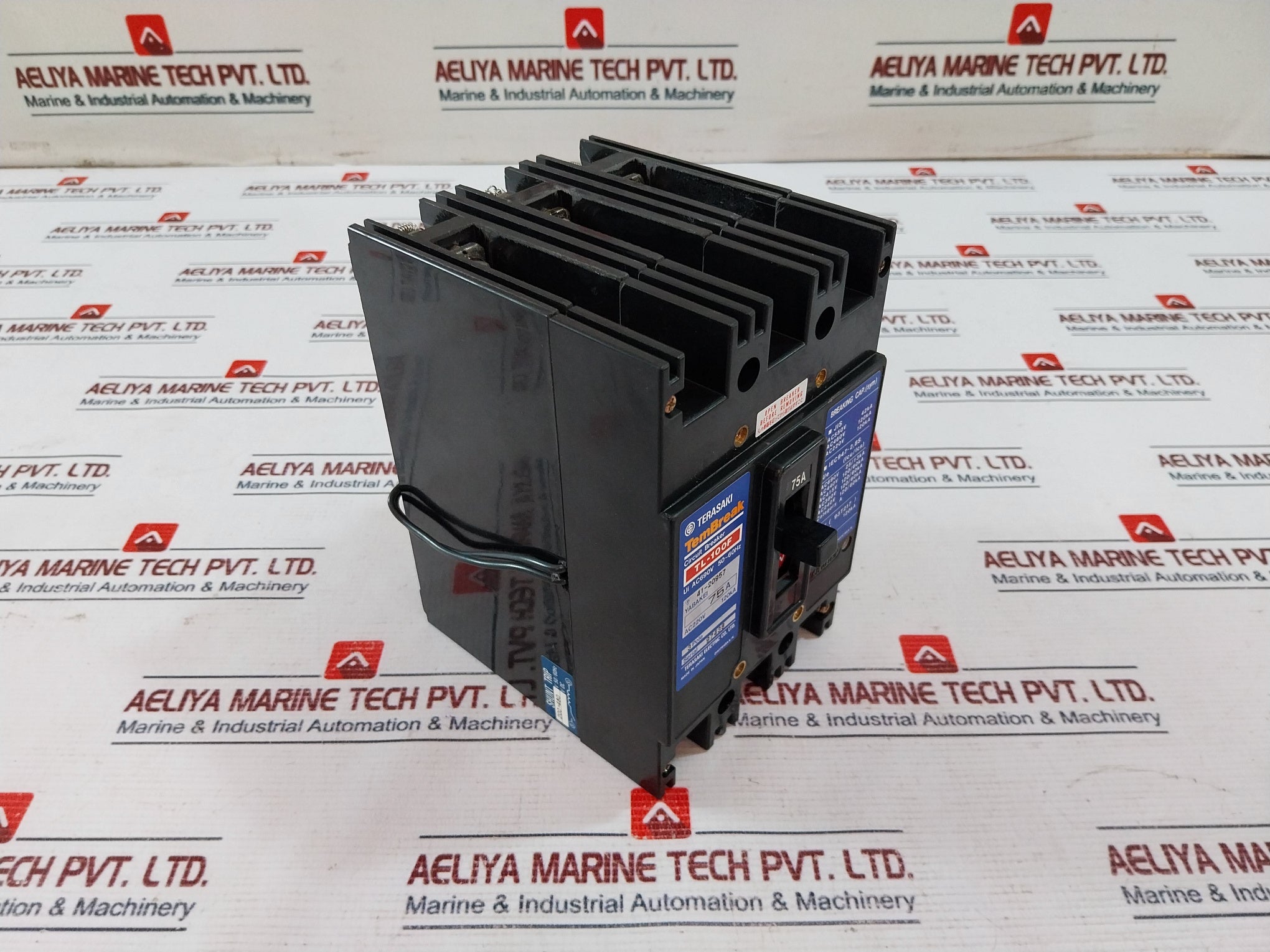 Terasaki Tl-100f Tembreak 3 Pole Current Limiting Circuit Breaker 75a Ac690v